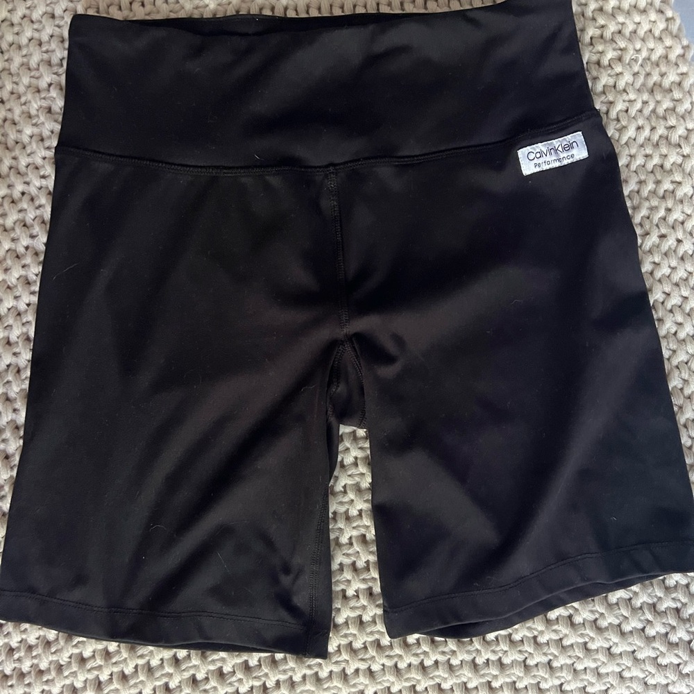 Calvin Klein Black Athletic Shorts Moisture-Wicking